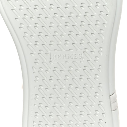 Hermes Calfskin Womens Happy Sneakers 36.5 White 6 of 9