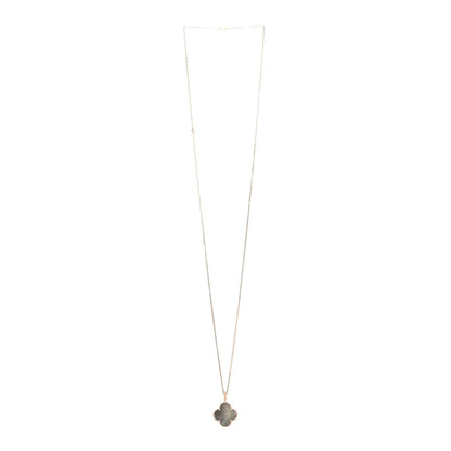 Van Cleef & Arpels 18K Rose Gold Gray Mother of Pearl Magic Alhambra Long Necklace 3 of 6