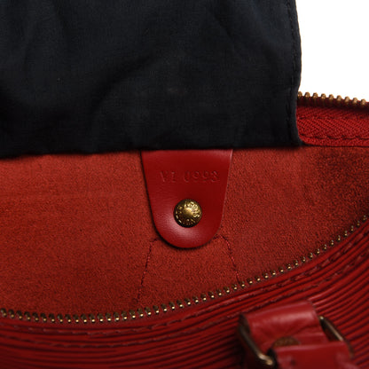 Louis Vuitton Epi Speedy 25 Castillan Red 9 of 11