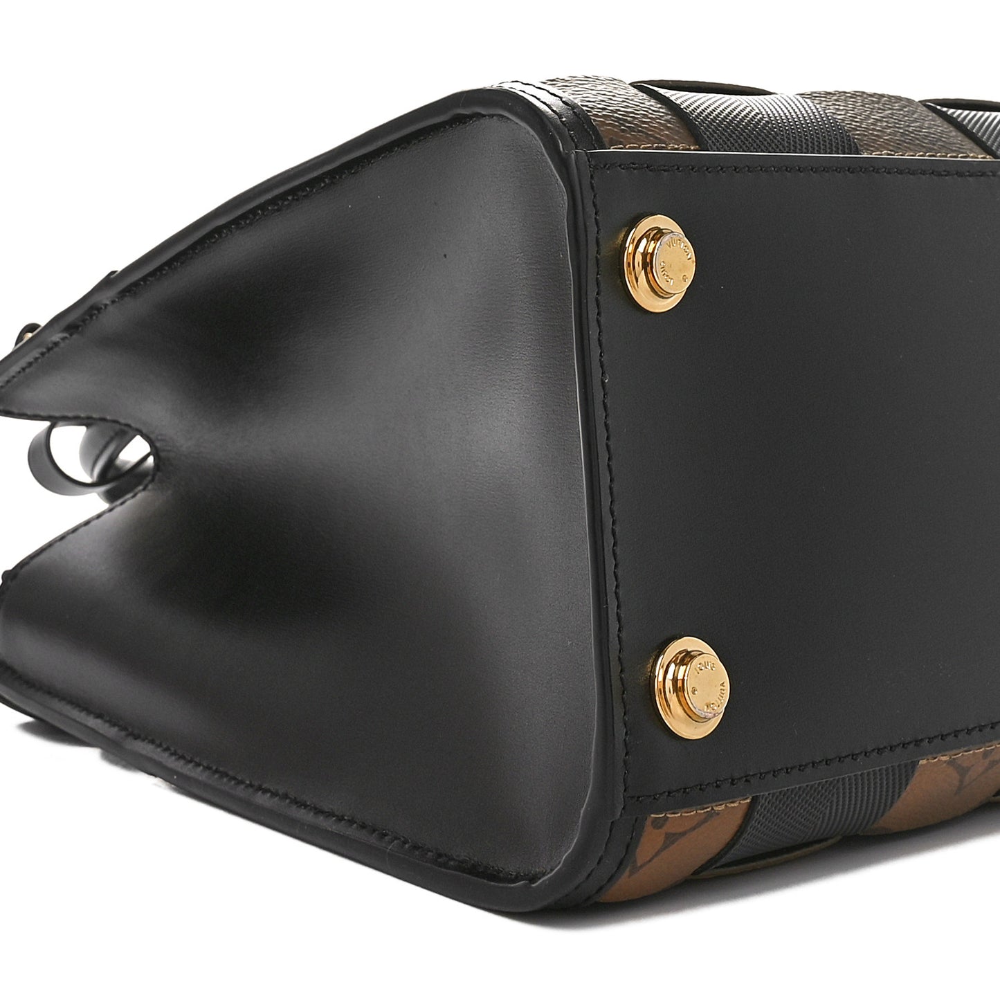 Calfskin Monogram Damier Tressage City Steamer PM Black