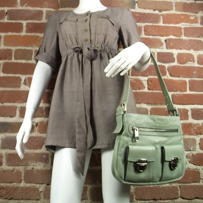 Marc Jacobs Leather Sophia Hobo Seafoam 2 of 9