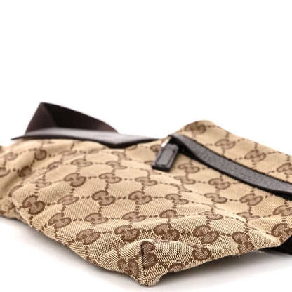 Gucci GG Monogram Double Pocket Belt Bag Dark Brown 9 of 10