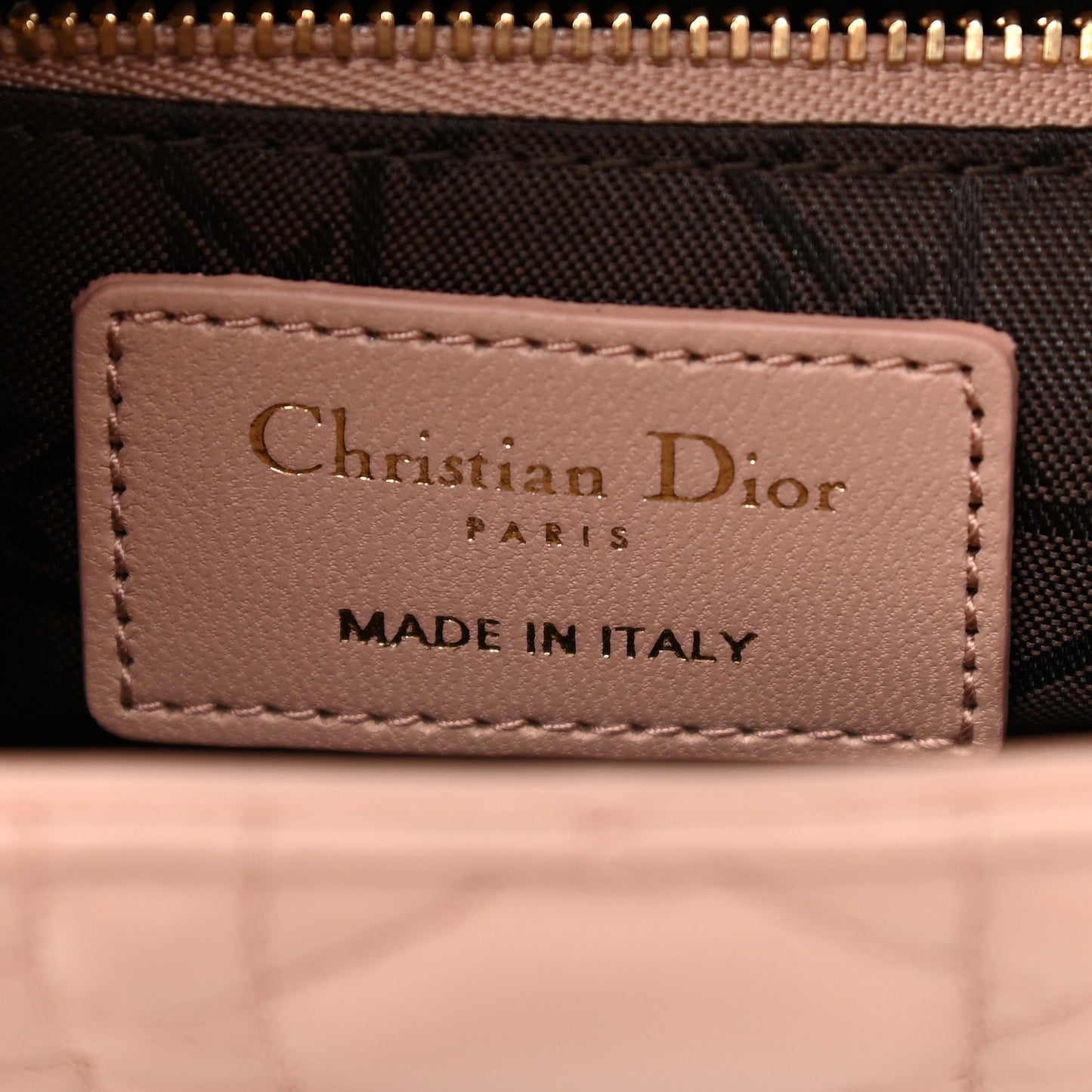 Lambskin Cannage Small Lady Dior Pink