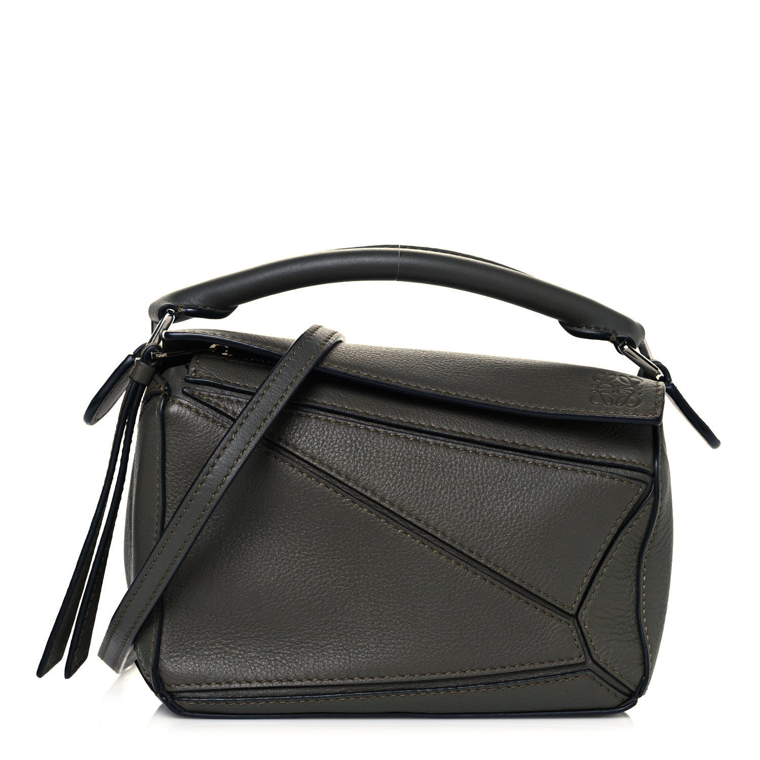 Loewe Calfskin Mini Puzzle Bag Khaki Green 1 of 13