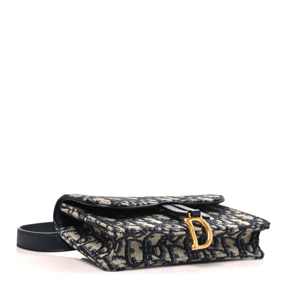 Christian Dior Oblique Saddle Belt Bag Blue 4 of 10