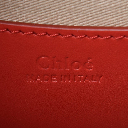 Chloe Calfskin Small Tess Bag Plaid Red 7 of 8