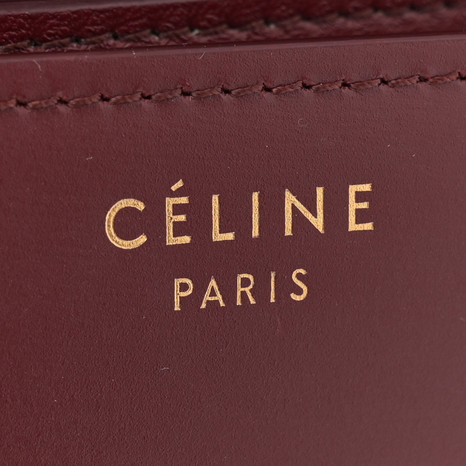 Celine Box Calfskin Medium Classic Box Flap Bag Burgundy 6 of 13