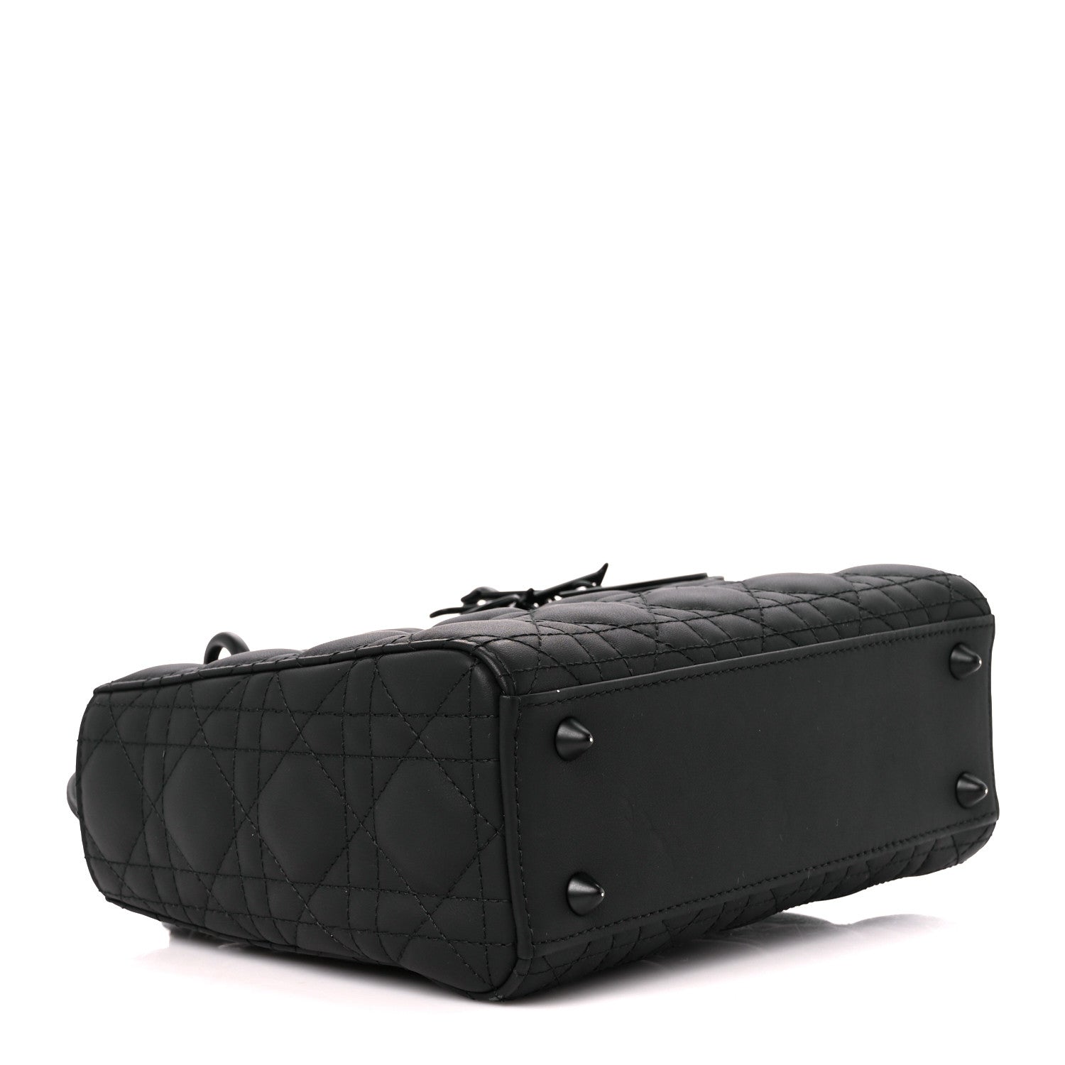 Christian Dior Ultra Matte Calfskin Cannage Small My ABCDior Lady Dior Black 4 of 11