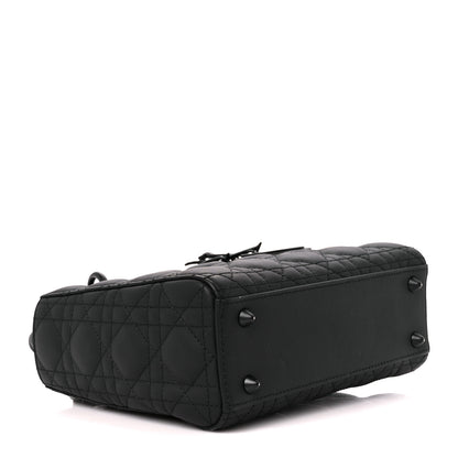 Christian Dior Ultra Matte Calfskin Cannage Small My ABCDior Lady Dior Black 4 of 11