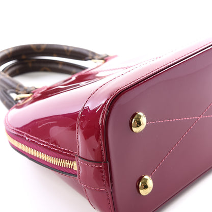Louis Vuitton Patent Monogram Alma BB Magenta 7 of 13