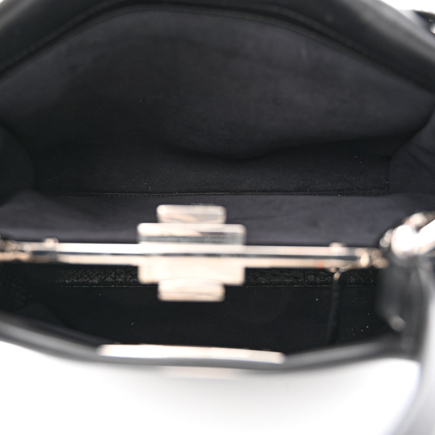 Vitello Seta Snakeskin Crocodile Monster Eyes Medium Peekaboo Iconic Satchel Black Girasole