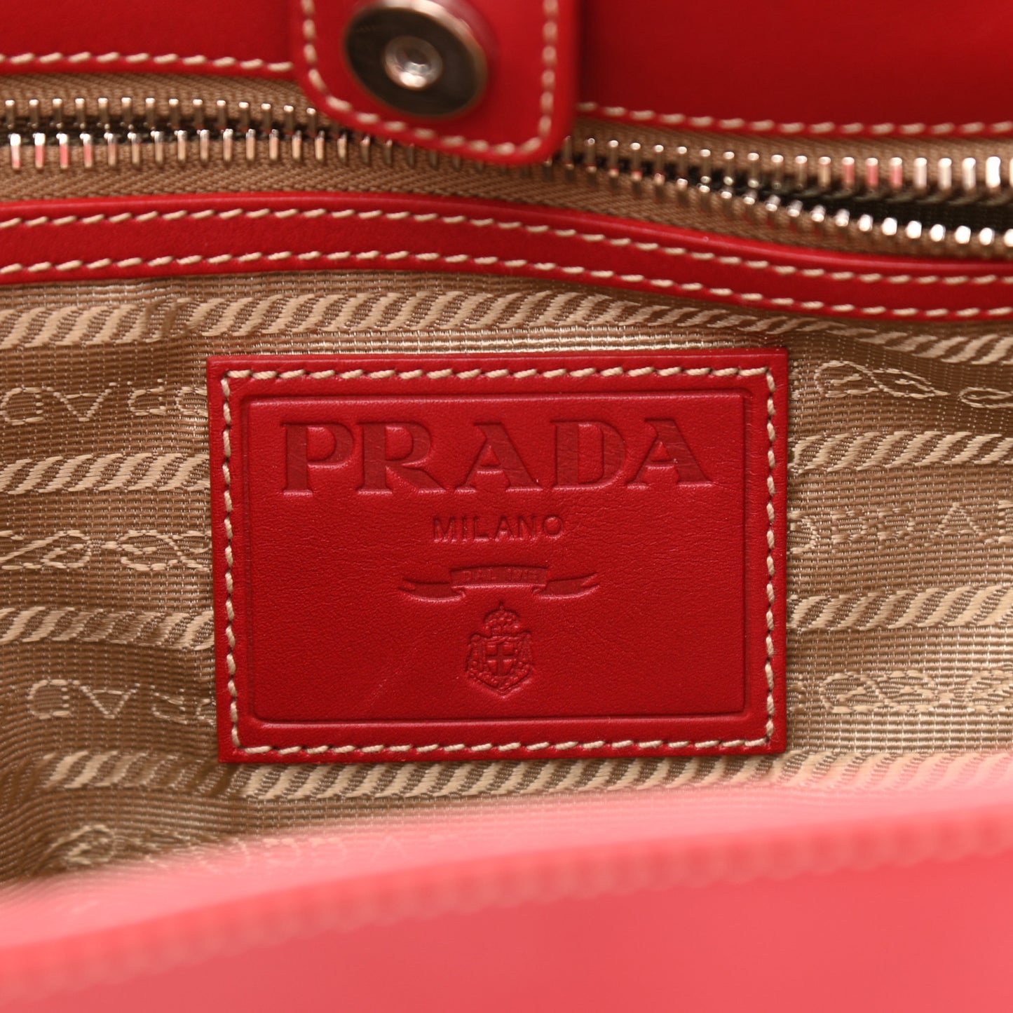 Jacquard Logo Hobo Corda Rosso