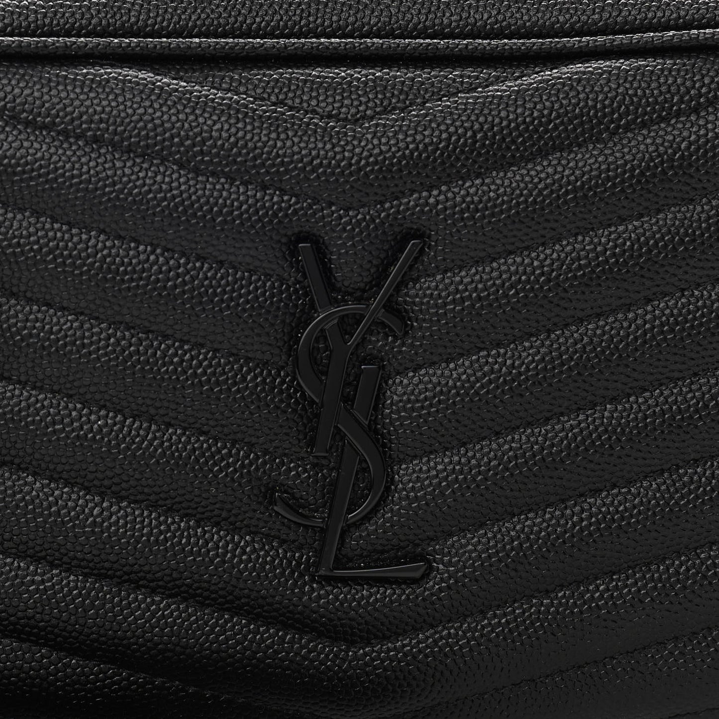 Grain De Poudre Matelasse Monogram Mini Lou Camera Bag Black