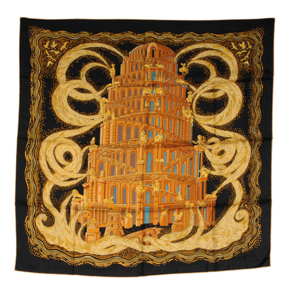Hermes Silk Les Rivieres de Babel Scarf 90 2 of 4