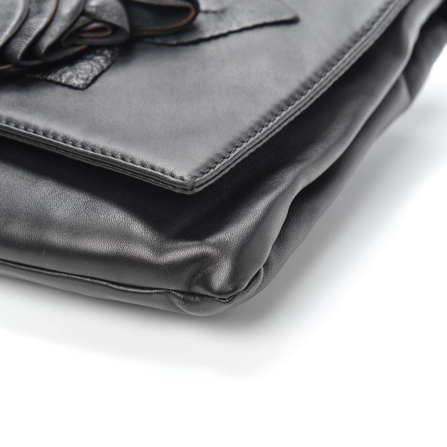 Nappa Rose Shoulder Bag Black