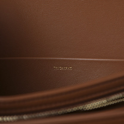 Celine Calfskin Triomphe Canvas Medium Triomphe Tan 9 of 12