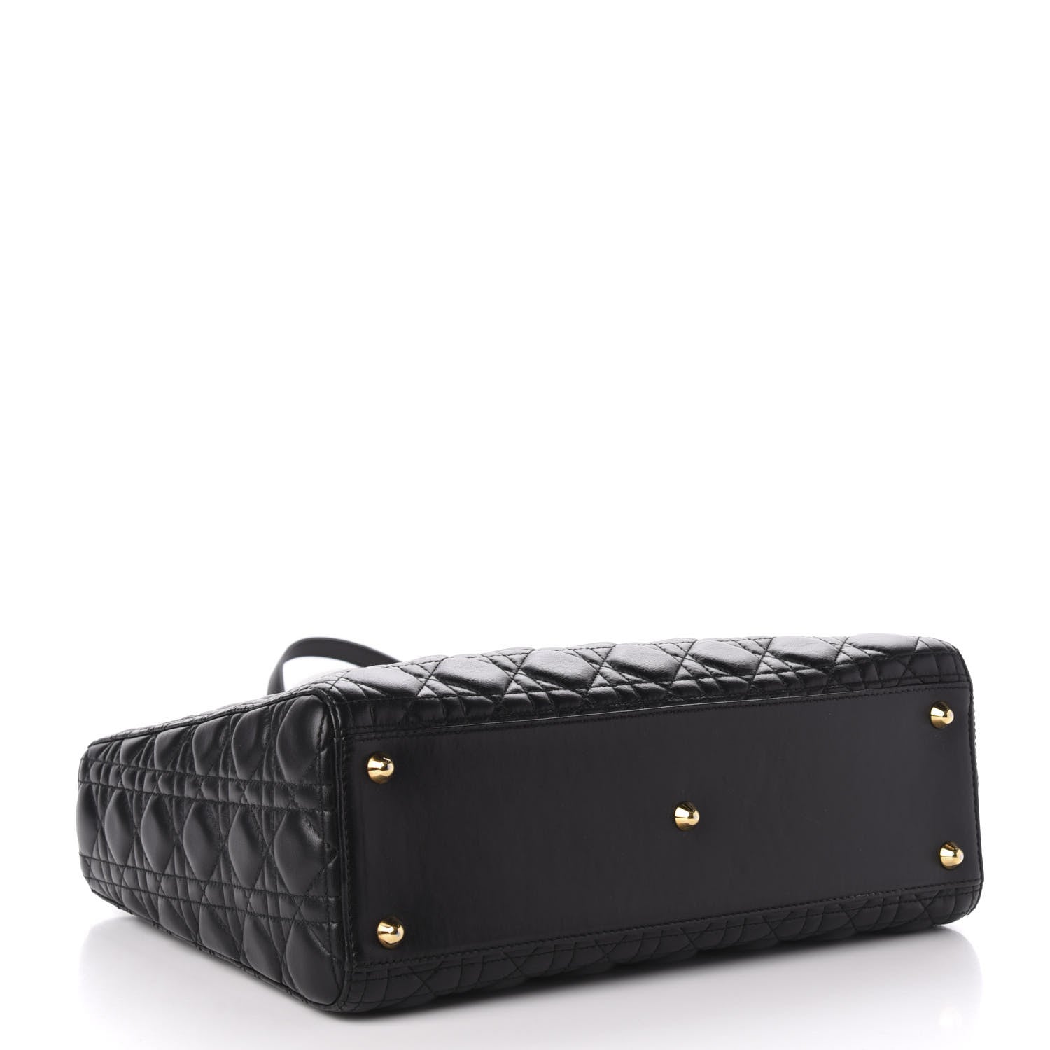 Christian Dior Lambskin Cannage Large Lady Dior Black 4 of 10