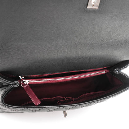 Chanel Caviar Quilted Medium Coco Handle Flap Black 5 of 8