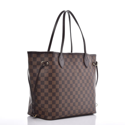Louis Vuitton Damier Ebene Neo Neverfull MM Rose Ballerine 4 of 10