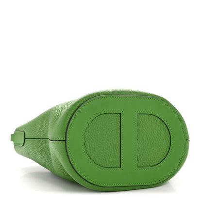 Hermes Taurillon Clemence Swift In-The-Loop 18 Bag Vert Yucca 4 of 10