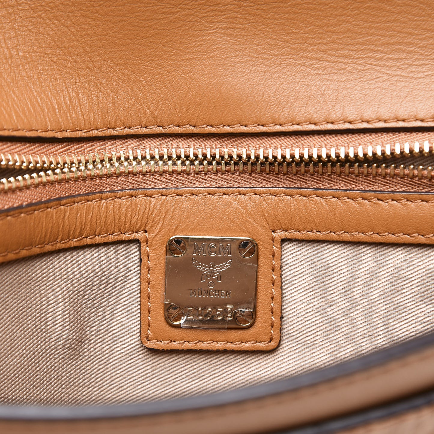 Visetos Medium Patricia Wallet On Chain Cognac