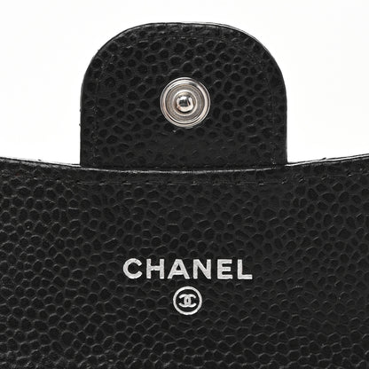 Chanel Caviar Quilted Flap Card Holder Wallet Black 6 of 11