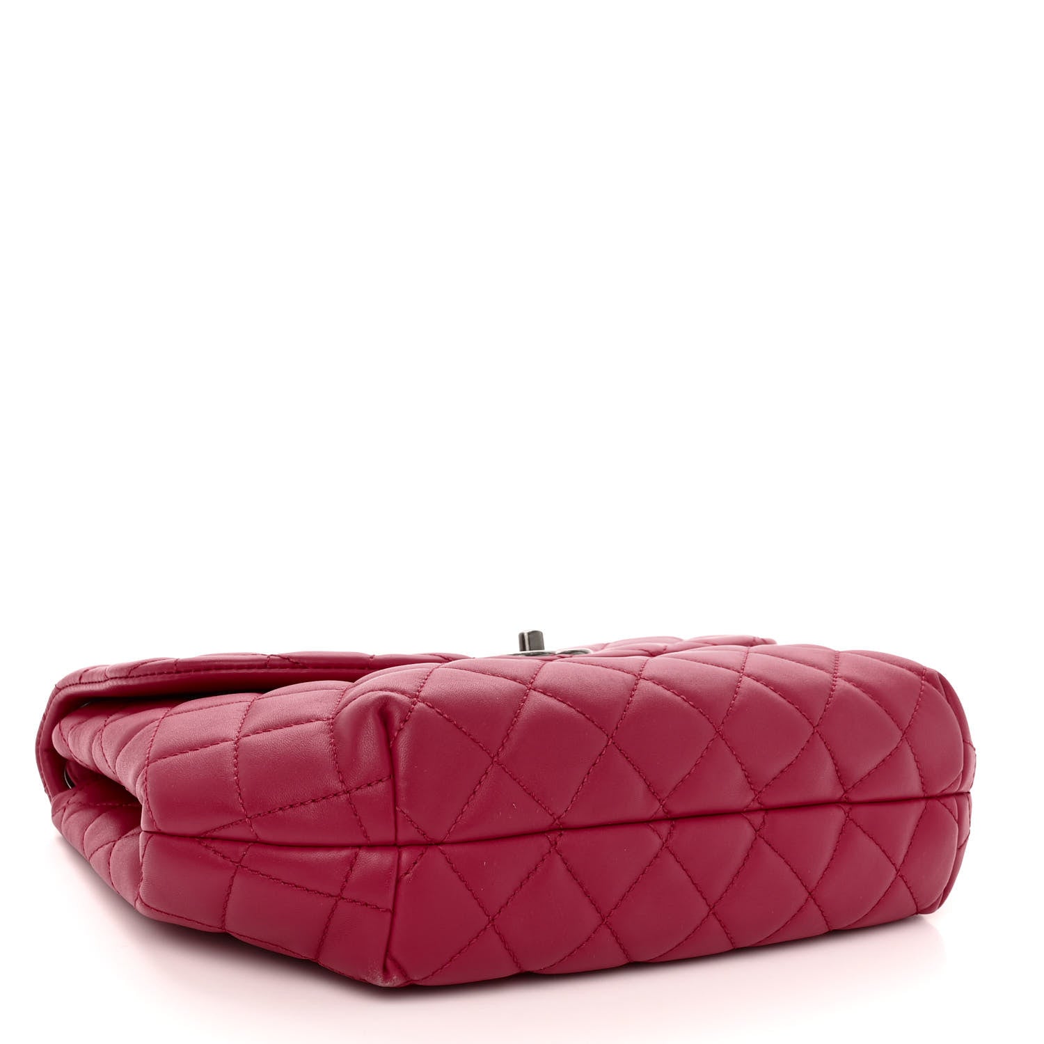 Chanel Lambskin Quilted Large Daily Supple Flap Dark Pink 4 of 10