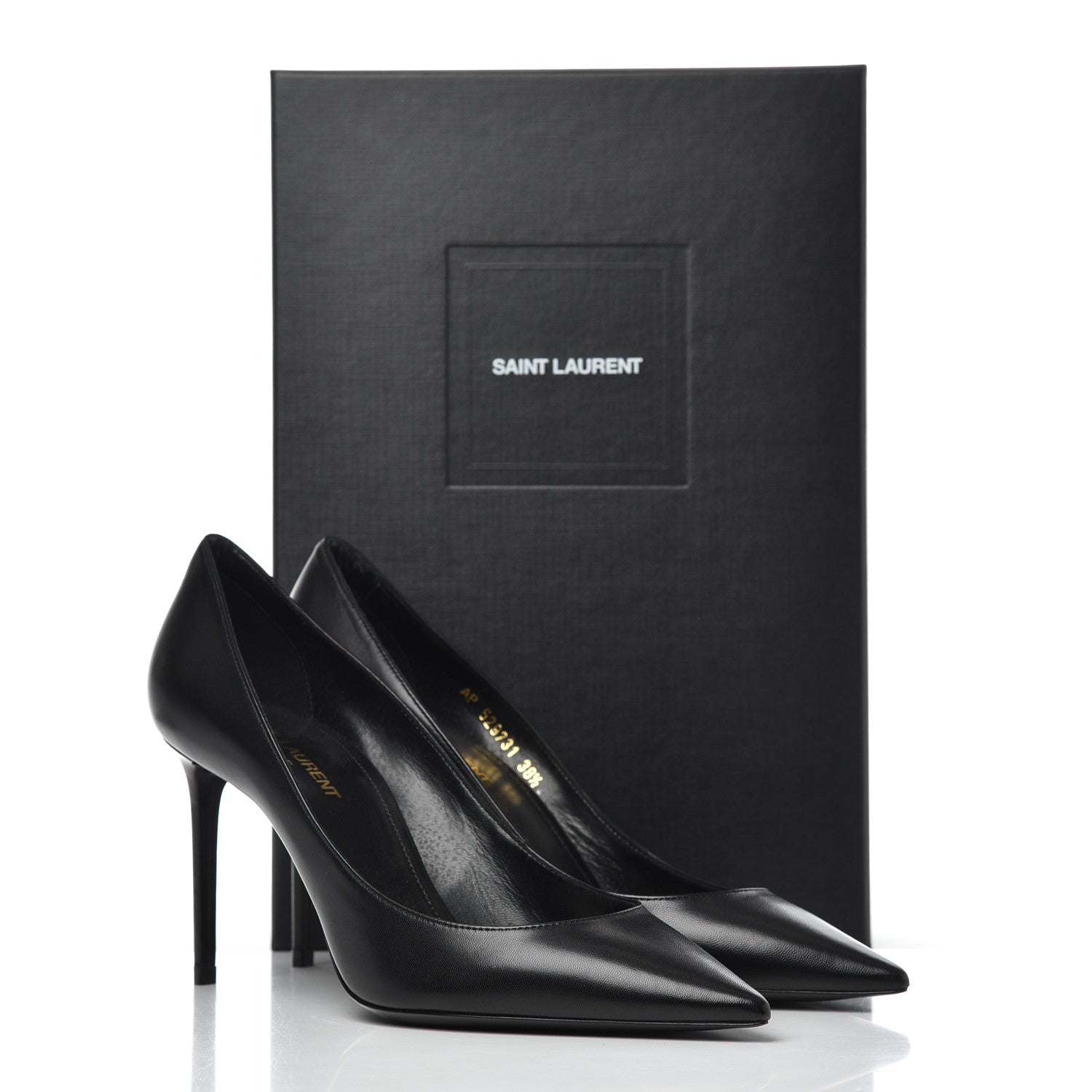 Saint Laurent Calfskin Zoe 85 Pumps 38.5 Black 11 of 11