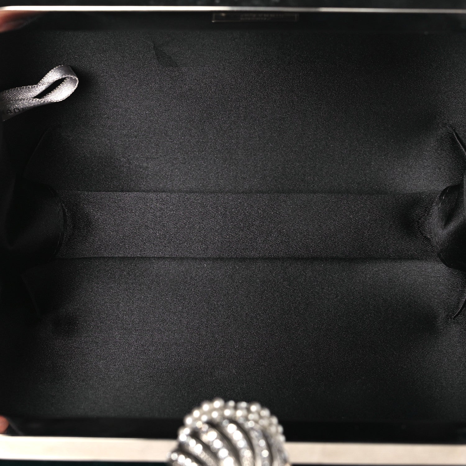 Jimmy Choo Velvet Embellished Cloud Clutch Green 5 of 11