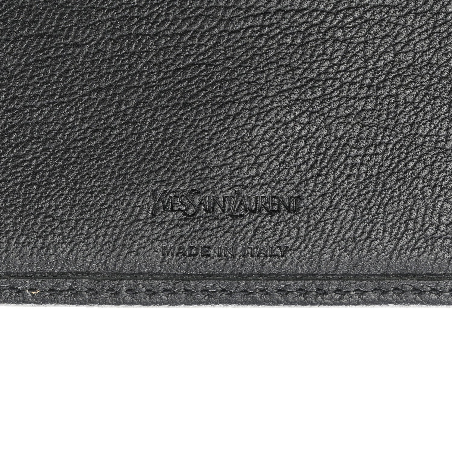 Saint Laurent Goatskin Compact Wallet Black 7 of 10