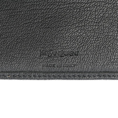 Saint Laurent Goatskin Compact Wallet Black 7 of 10
