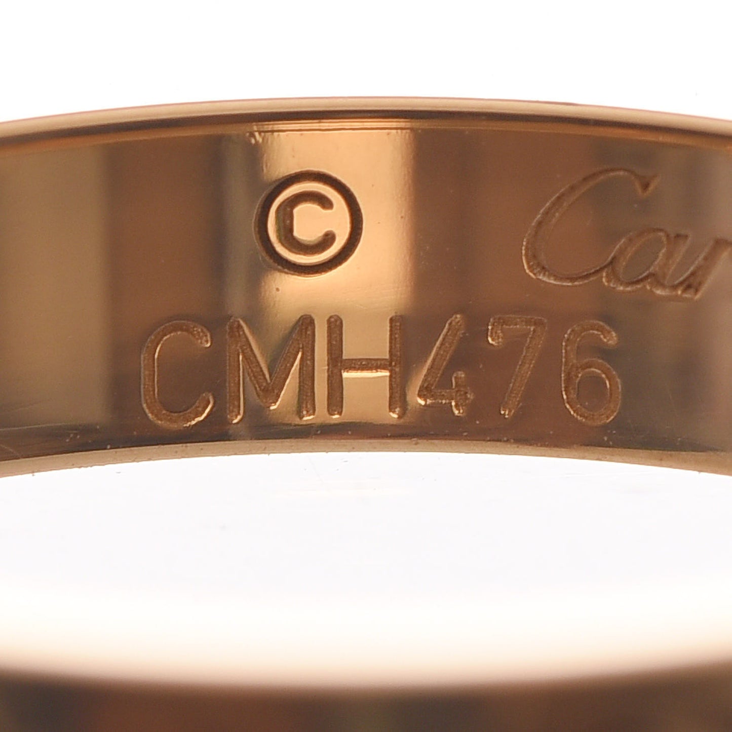 18K Yellow Gold 3.5mm LOVE Wedding Band Ring 50 5.25
