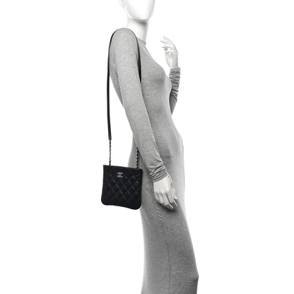 Chanel Lambskin Quilted Uniform Crossbody Bag Black 2 of 10