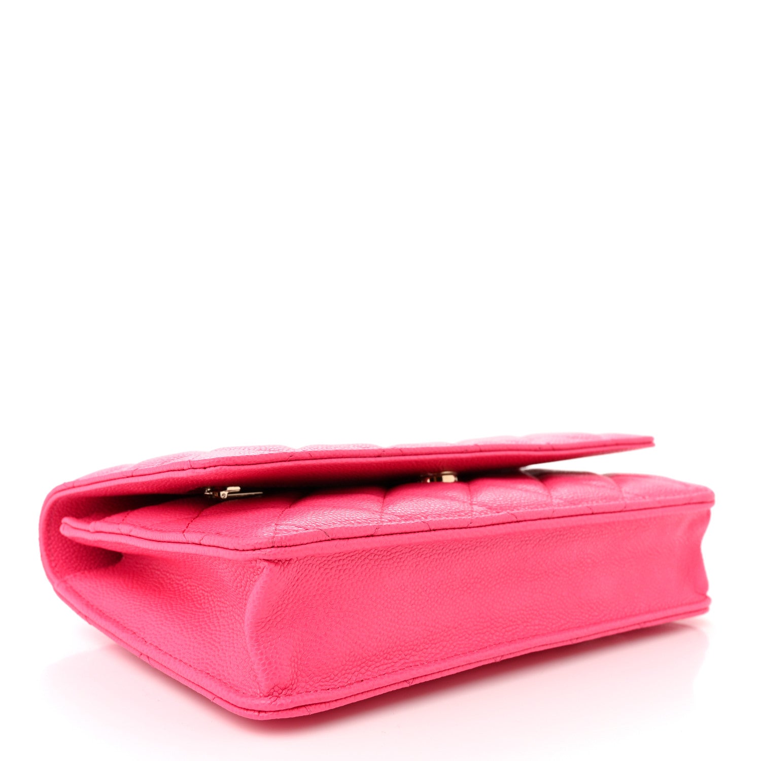 Chanel Caviar Quilted Wallet on Chain WOC Fuchsia 4 of 11