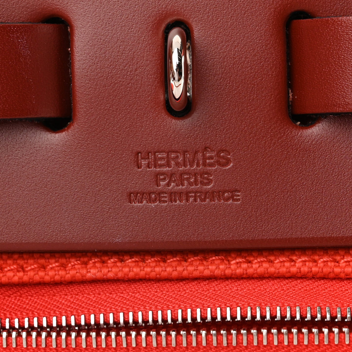 Vache Hunter Toile Herbag Zip 31 PM Orange Mecano Rouge H
