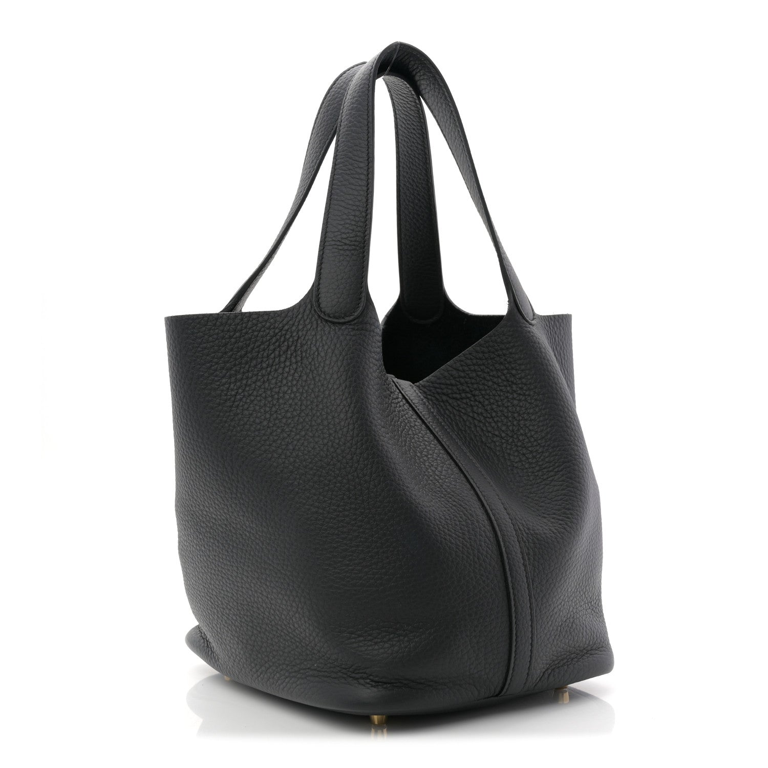 Hermes Taurillon Clemence Picotin Lock 22 MM Black 3 of 12