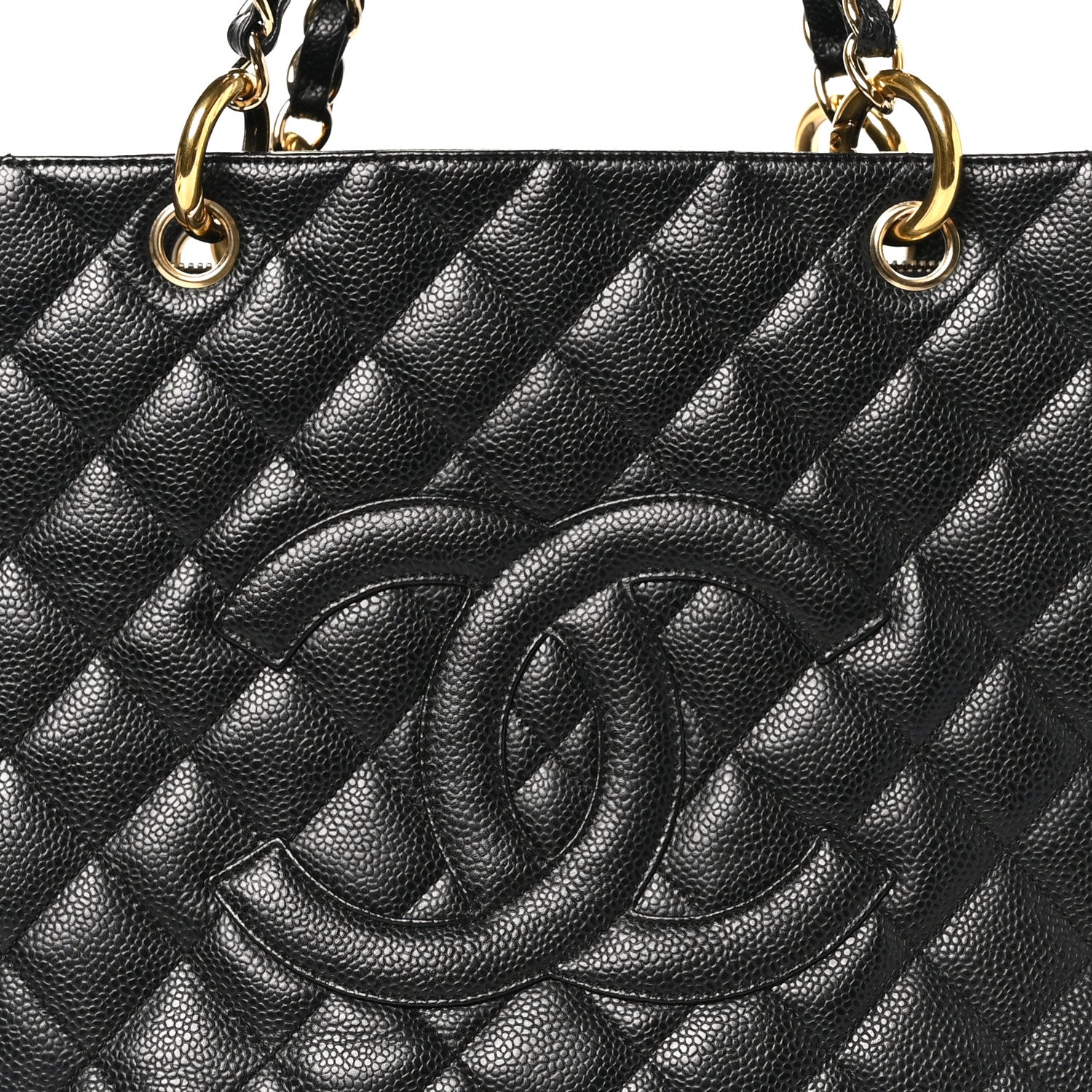 Chanel Caviar Quilted Grand Shopping Tote GST Black 9 of 13