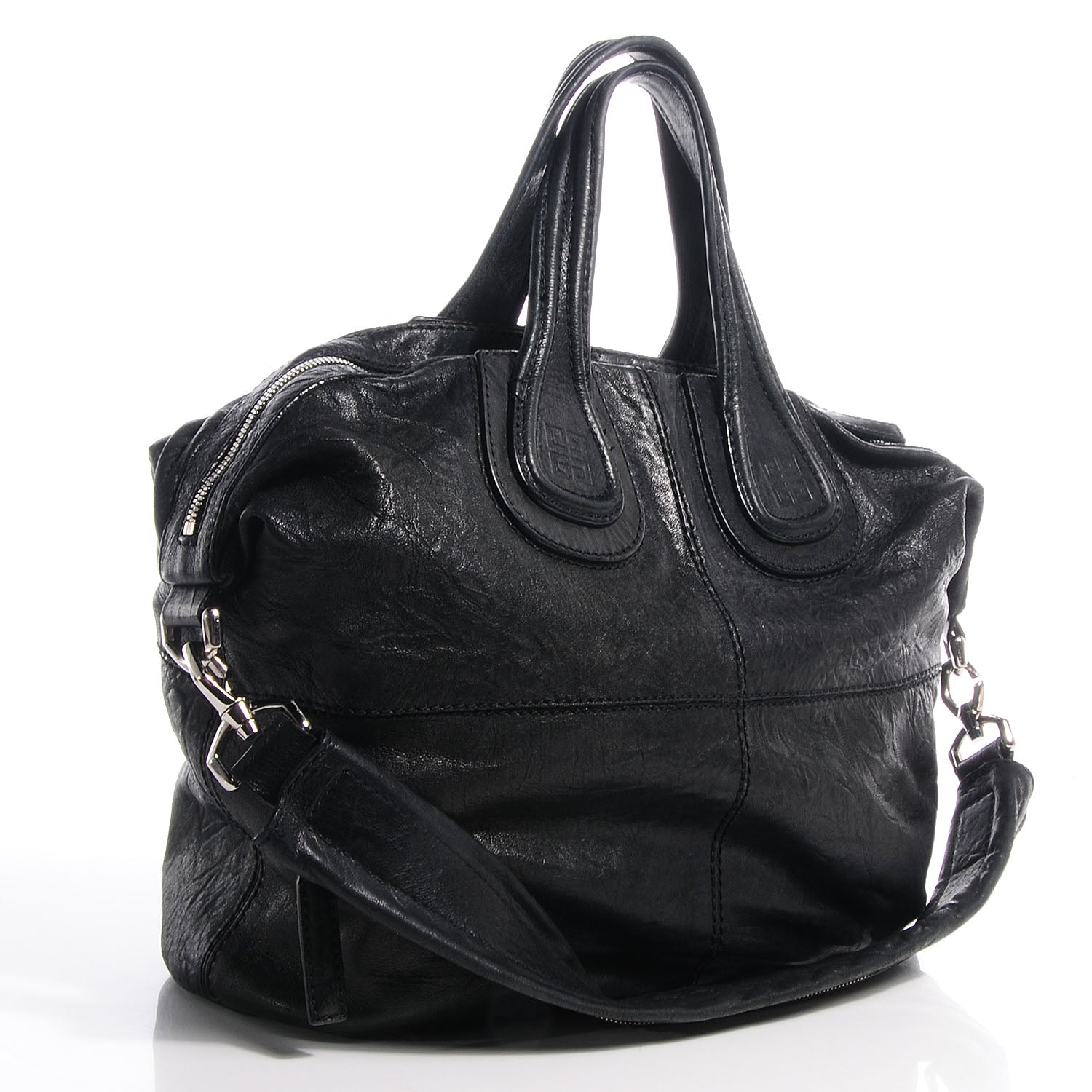 Givenchy Wrinkled Lambskin Medium Nightingale Black 3 of 12