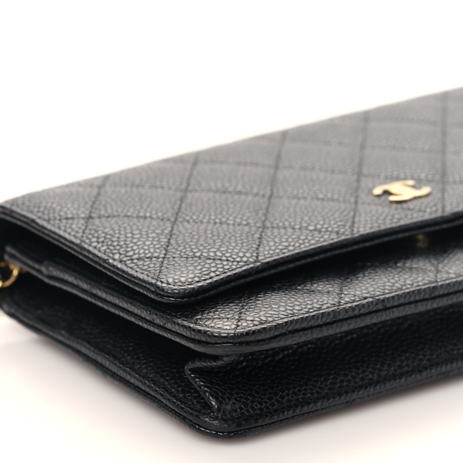 Chanel Caviar Quilted Wallet on Chain WOC Black 9 of 11