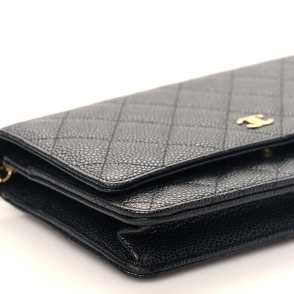 Chanel Caviar Quilted Wallet on Chain WOC Black 9 of 11