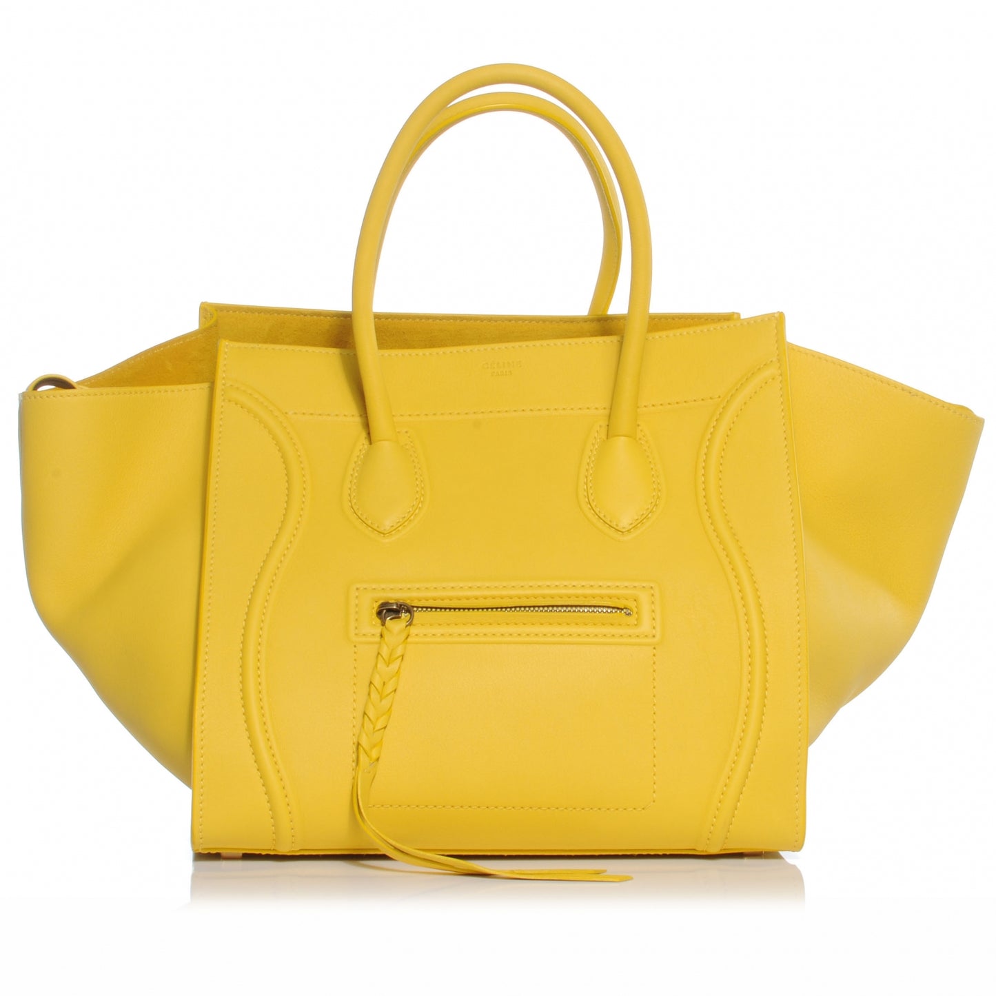 Smooth Calfskin Medium Phantom Luggage Sun Yellow