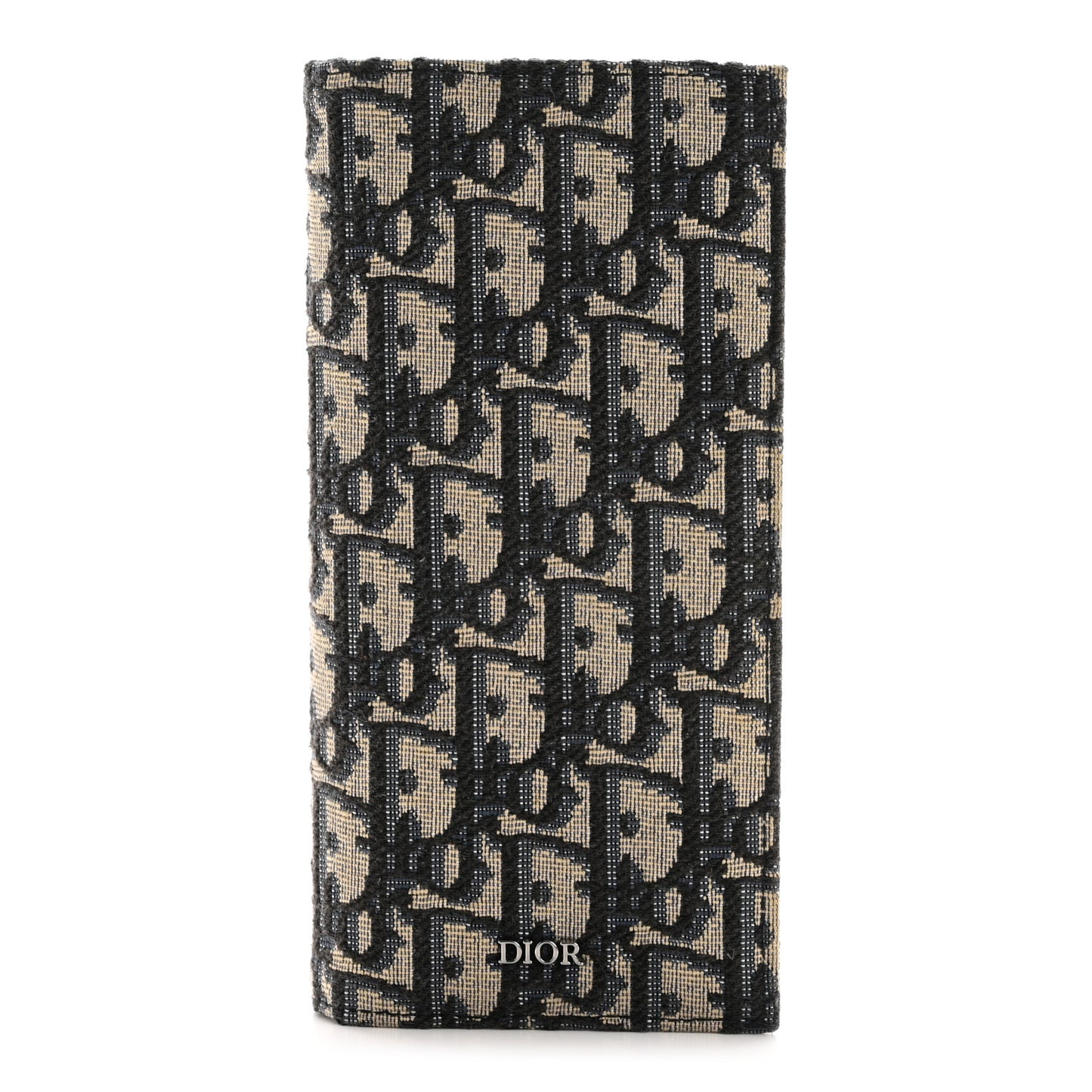 Oblique Long Vertical Wallet Blue Multicolor