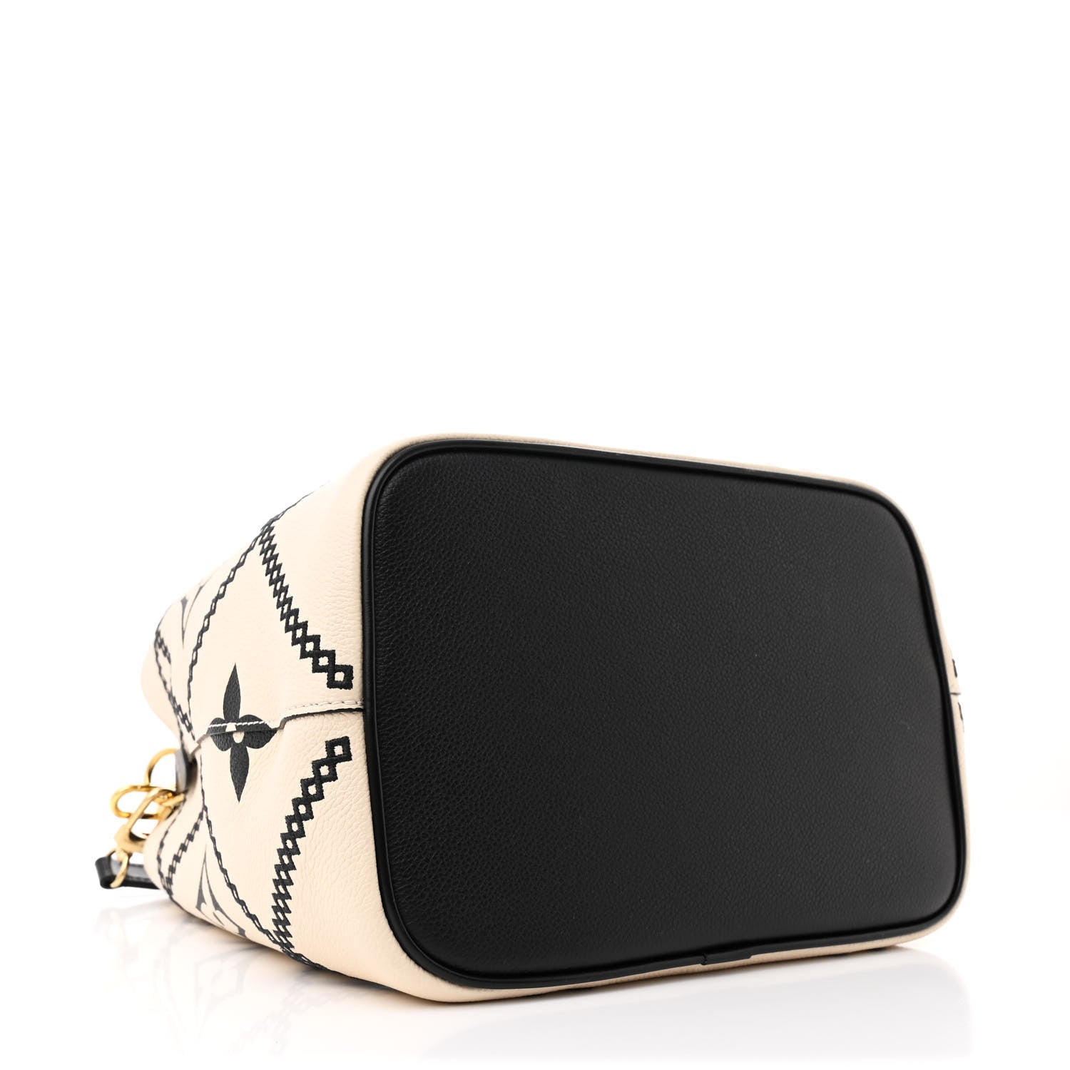 Louis Vuitton Empreinte Monogram Giant Broderies Neonoe MM Cream Black 5 of 14