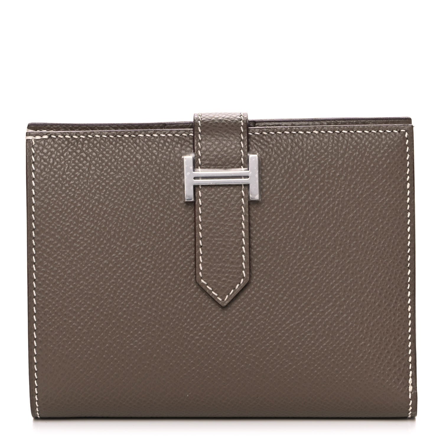 Hermes Epsom Bearn Compact Wallet Etoupe 1 of 11