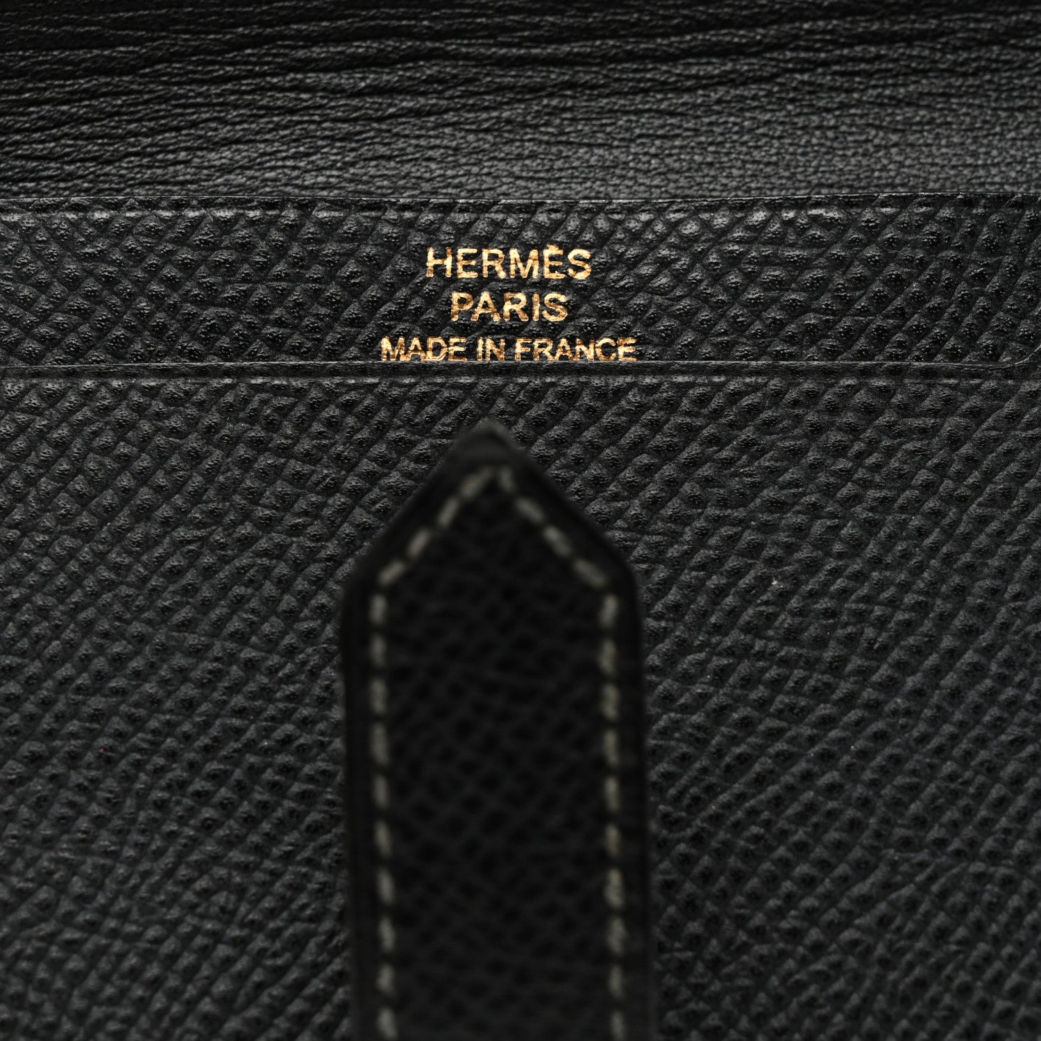 Hermes Epsom Bearn Card Holder Wallet Black 6 of 6