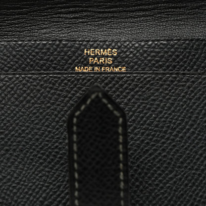 Hermes Epsom Bearn Card Holder Wallet Black 6 of 6