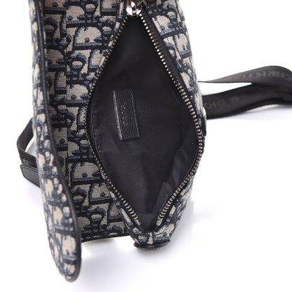 Christian Dior Oblique Mens Mini Saddle Bag Blue 4 of 4