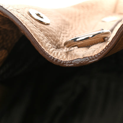 Prada Vitello Daino Expandable Shoulder Bag Sesamo 12 of 14