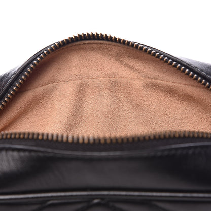 Gucci Calfskin Matelasse Mini GG Marmont Chain Shoulder Bag Black 13 of 14