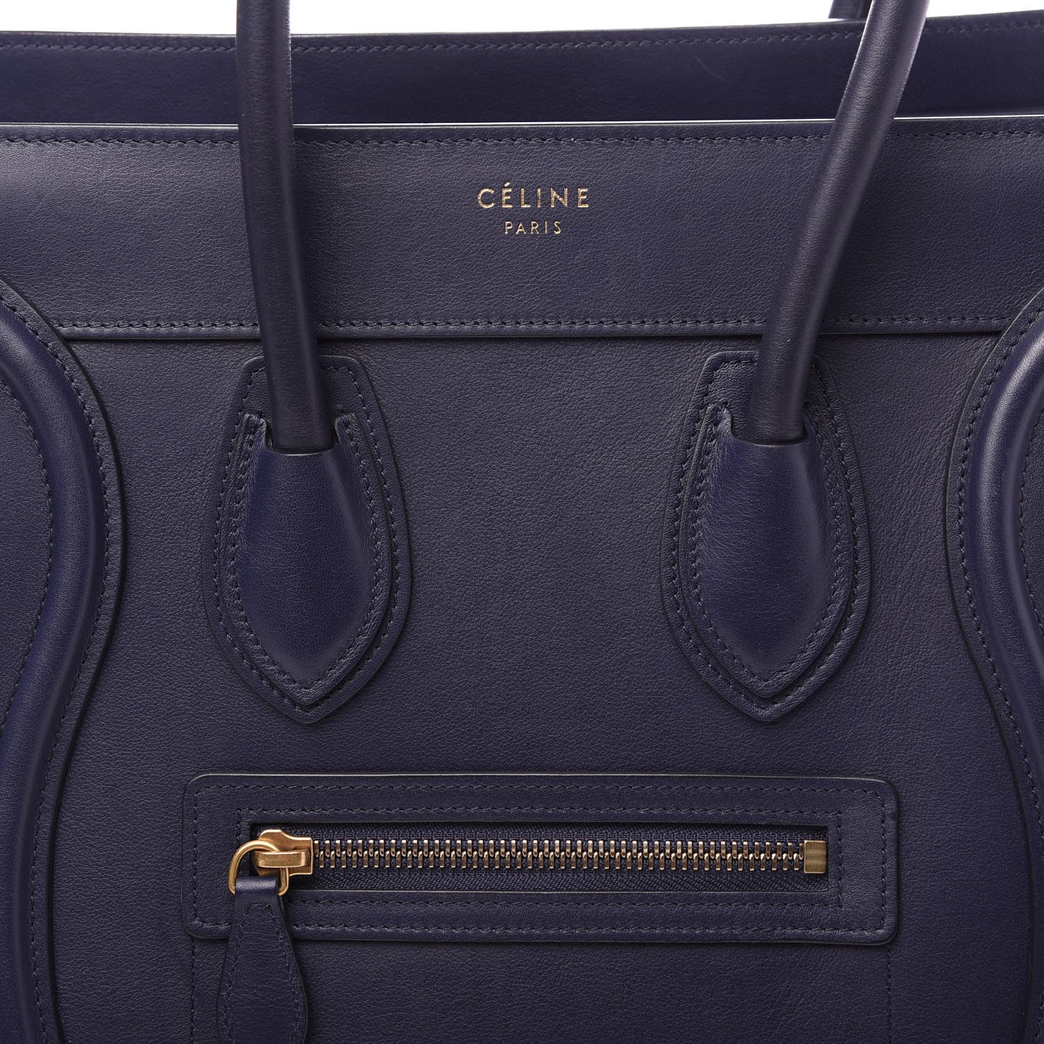 Celine Smooth Calfskin Micro Luggage Navy Blue 9 of 9
